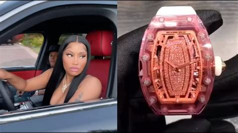 pink richard mille nicki minaj|Nicki Minaj Shows Off Her Rare Pink Richard Mille Watch .